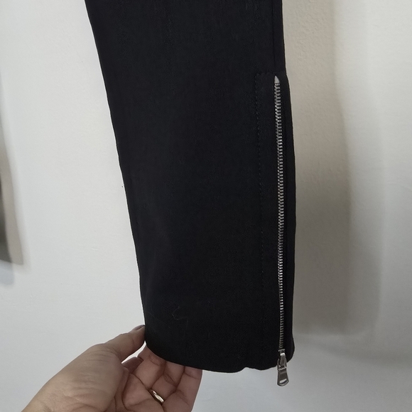Kaufmanfranco Wool zipper hem black pants classic Neutral office - Picture 5 of 14